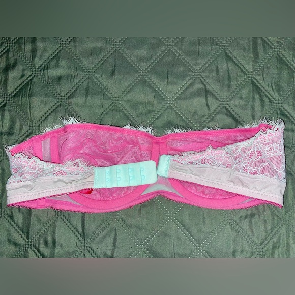 CANDIE'S Mint Lace Cheeky Panty, sz L, with matching Strapless Bandeau Bra, NWT - Picture 11 of 13